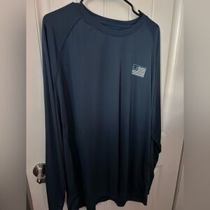 Huk Men's Navy Long Sleeve Tee